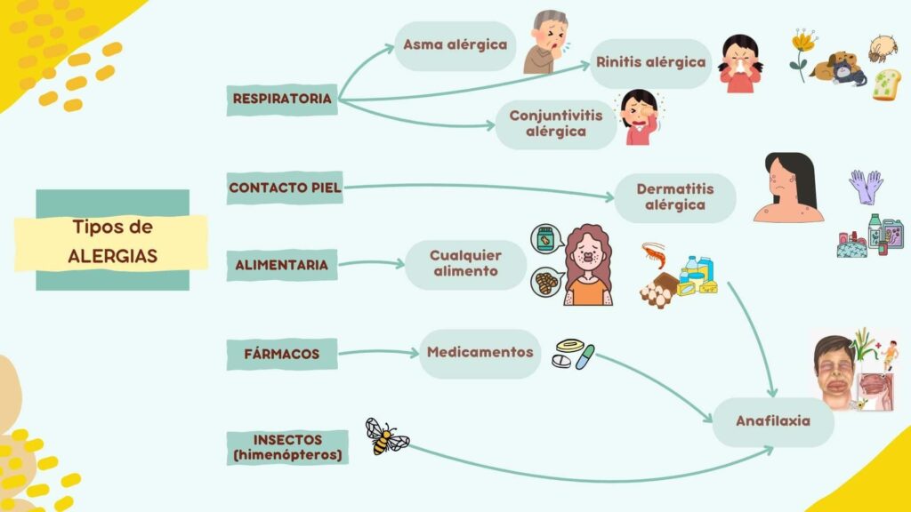 Tipos de alergias y alérgenos más frecuentes